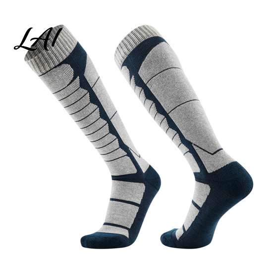 Cold Weather Hiking Socks Unisex Cotton Ski for Women Men Thermal Snowboard Socks Non Slip Cushioned Boot Men Cuff Winter Warm Skiing Snowboarding