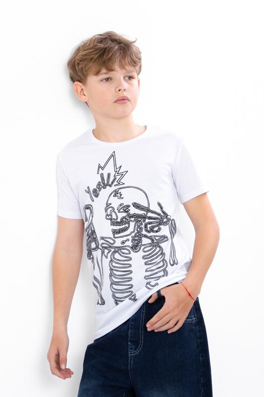 

Футболка (хлопчики) Літо 6021-4-1 HC 140 білий