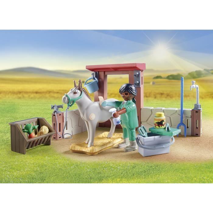 PLAYMOBIL 71471 Tierarzt mit Bauernhoftieren, Country der Bauernhof, 55 Teile, Ab 4 Jahren