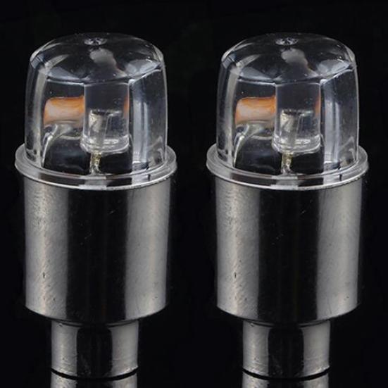 2 ks LED lampa Blikajúce svetlo na ventilček kolesa pre auto, bicykel, motocykel