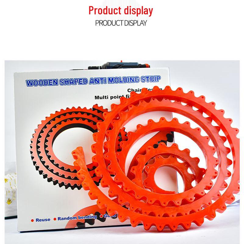 

Gear-Chain Woodworker Template for Ceiling Curve and Irregular Plasterboard Shaping Transparent Gear Template 1m