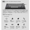 iKBC NEW POKER II Compact Mechanical Keyboard with ANSI 61 GATERON G PRO Red Compatible with Windows and Quiet Hot Swap 60% Layout, Keys, Switches,