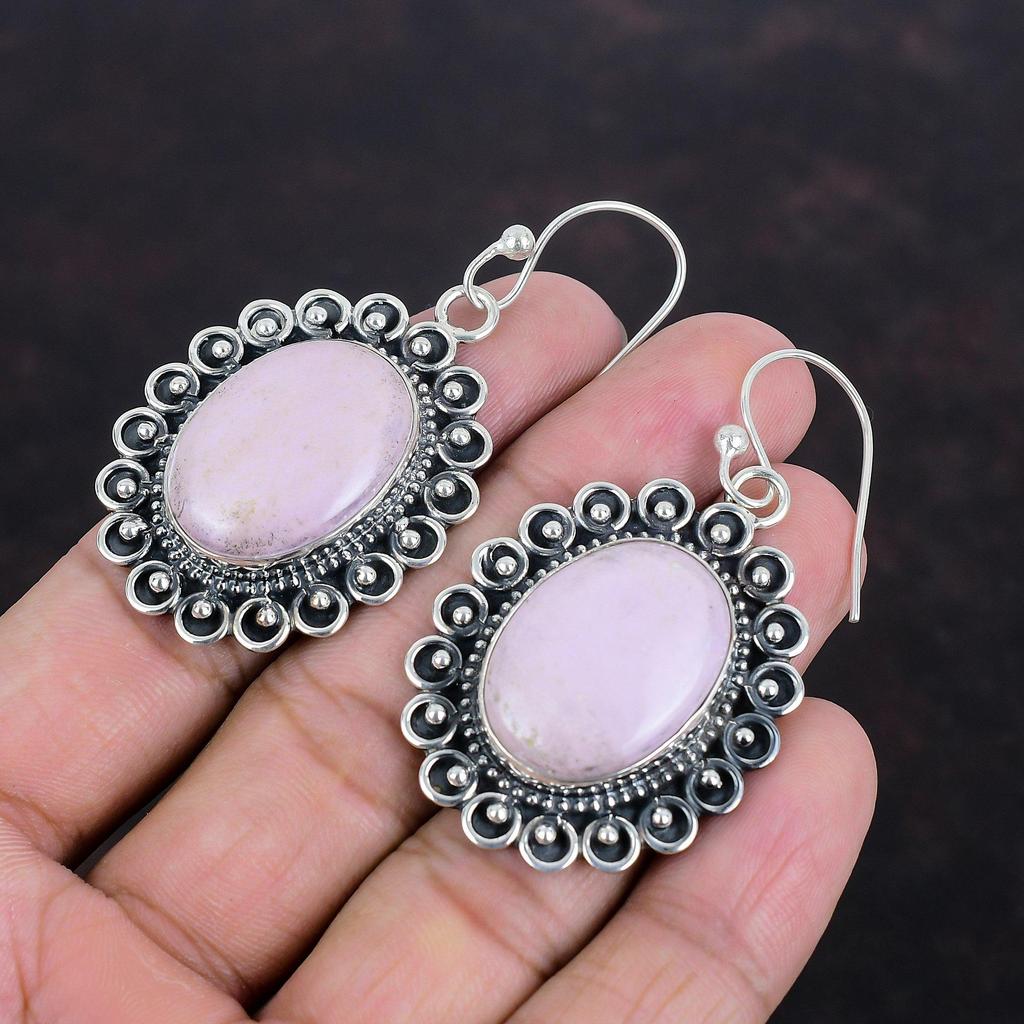 Phosphosiderite Earring 925 Sterling Silver Earrings Handmade Earring Phosphosiderite Gemstone Jewelry Latest Design Earring Gifts For Mom