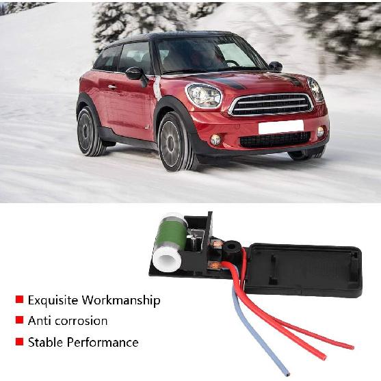 Car Radiator Fan Resistor for Mini R50 R52 R53 03-08, Engine Cooling Radiator Fan Motor Resistor, OE:17117541092R