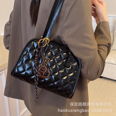 Rhombus Bag Women's 2025 New Trendy Fashion High Sense Shoulder Underarm Bag Versatile Messenger Tote Bag