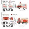 Traffic Vehicle Buckle Style Assembly Blocks, Wooden 3D Puzzle,  Fire Truck, Ambulance, Police Car, Helicopter Puzzle, As Gift