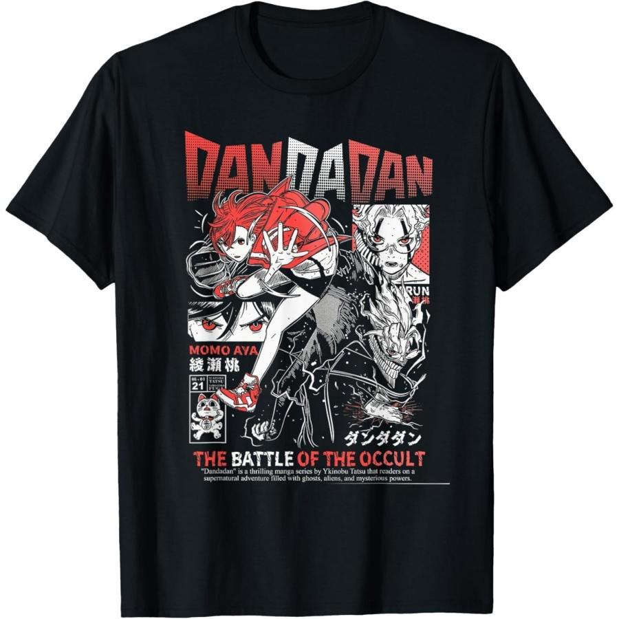WKqvqWkTo Крутая Шонен Манга Аниме DandaDan Футболка(3) XXXXXL чёрный