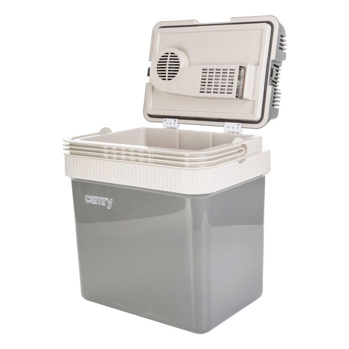 Glacière électrique 21 litres 12V / 230V Voiture et Camping Camry CR 8065 50W Gris 31551