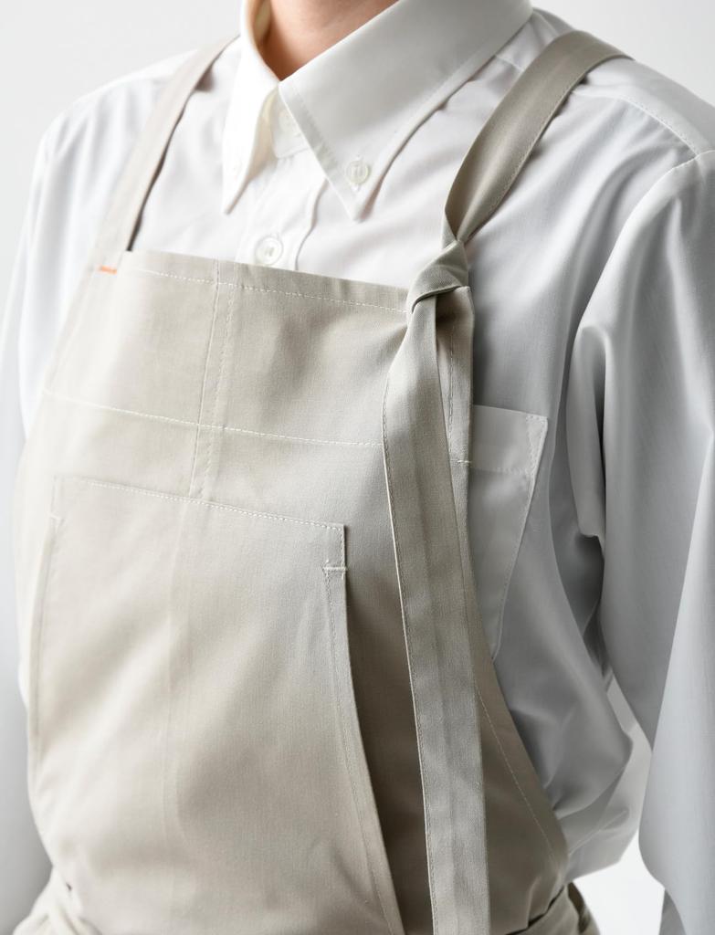 Bib Apron White Free [Seven Uniform] CT2393-0