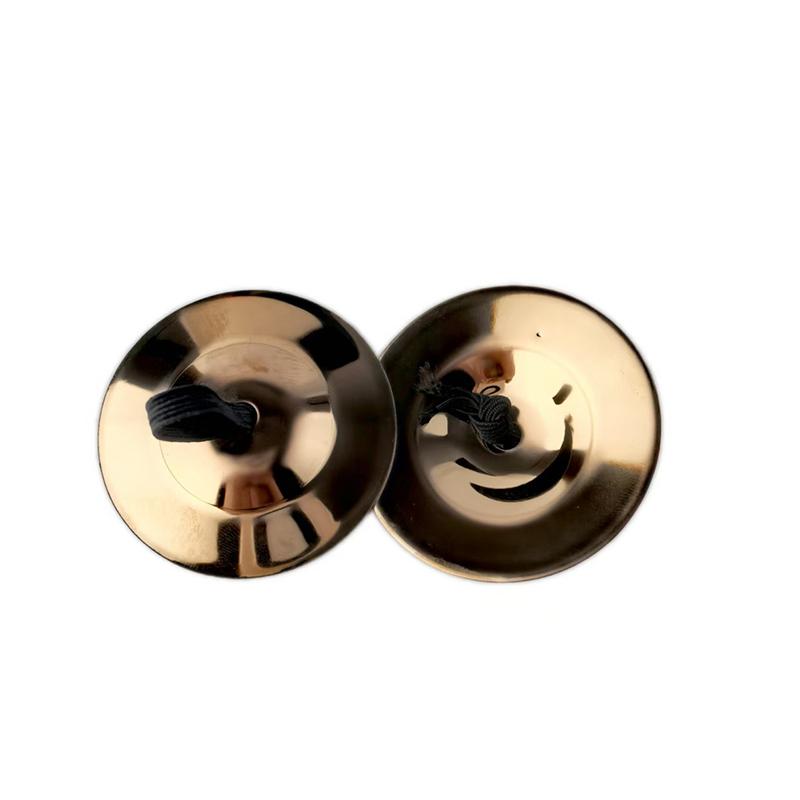 1 Pair Finger Cymbals Belly Dance Finger Bowls For Orff Percussion Instruments
