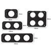 1 2 3 4-Loch USB-Steckdosenleisten-Panel Schwarzes ABS-Gehäuse Halter-Kit Montage für Auto Boot LKW Armaturenbrett Zigarettenanzünder-Steckdose