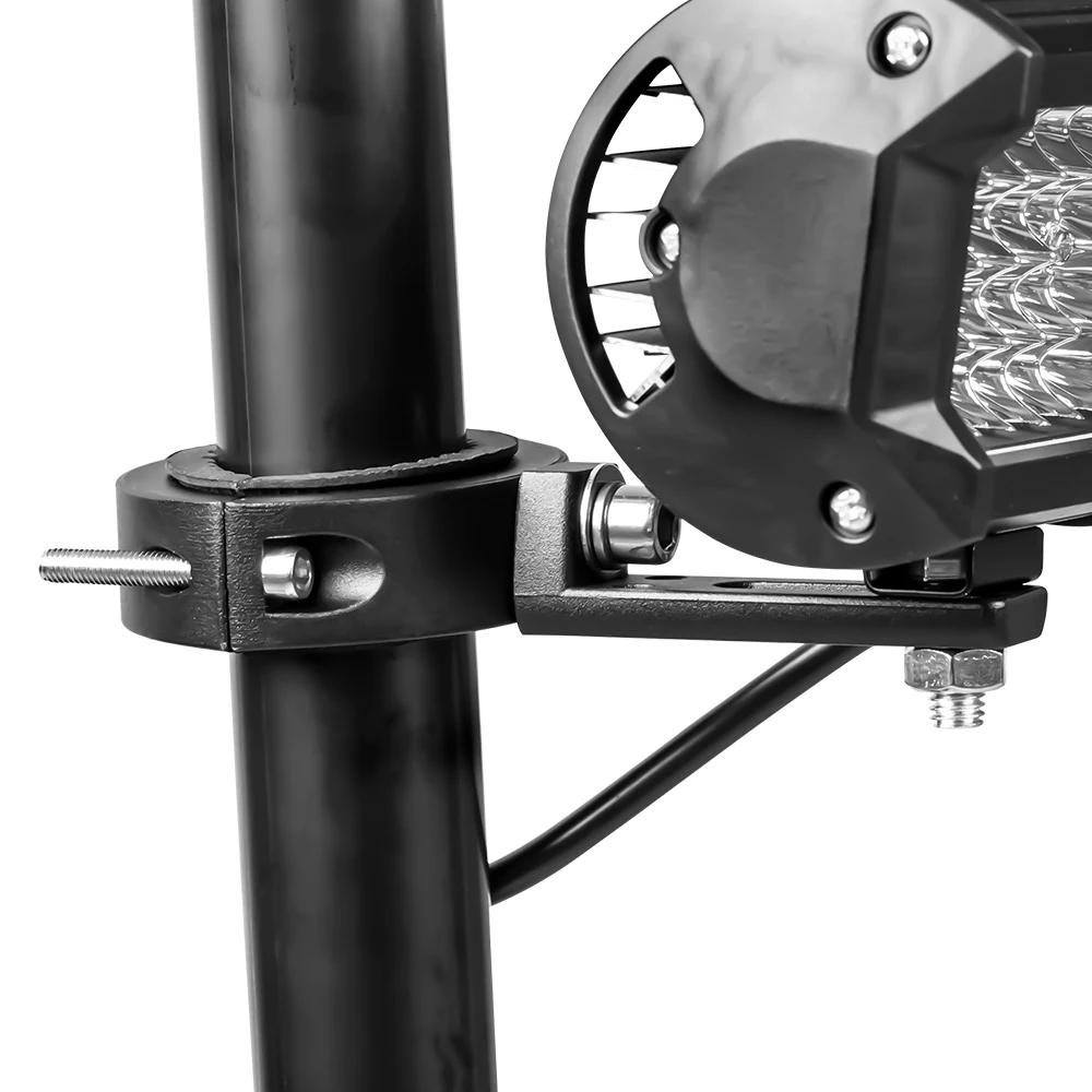 Adjustable Motorcycle Headlight Holder Motorcycle Fog Light Bracket Universal Headlight Spotlight Mount Bracket for Fork Atv