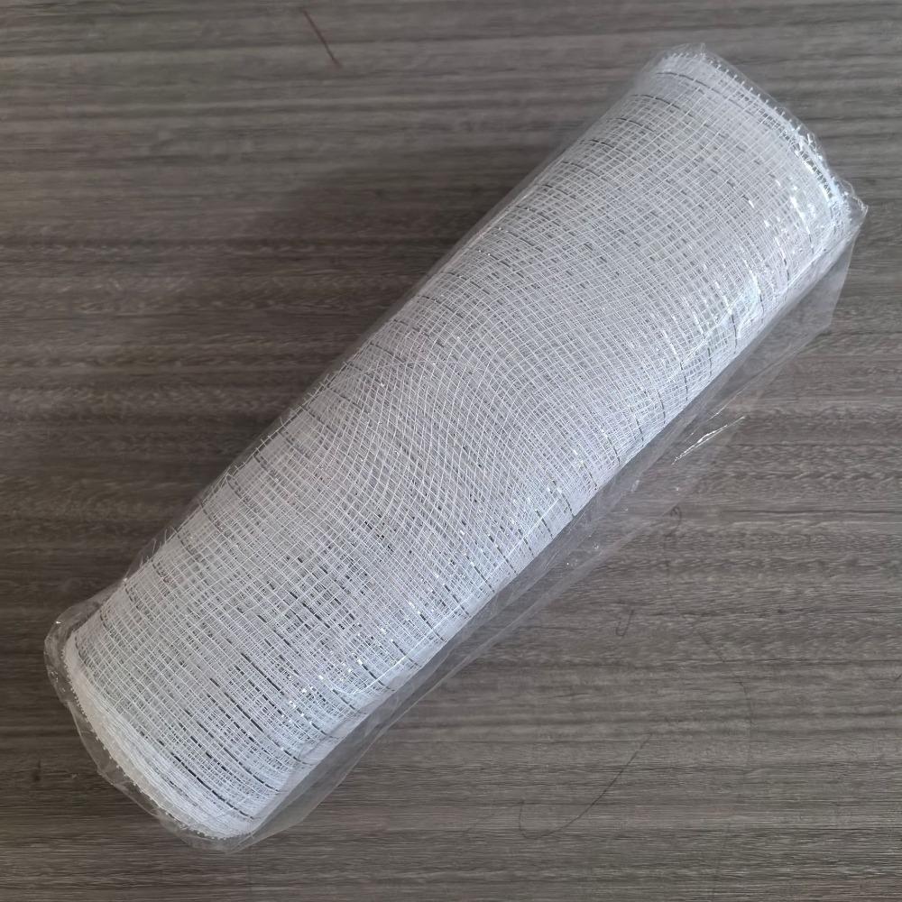 High Quality PP Christmas Decorative Ribbon 18 Colors Handmade Christmas Mesh Roll DIY Decoration Halloween Ribbon Christmas