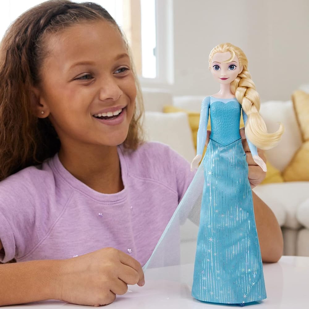 MATTEL Disney Frozen Elsa Doll 3+ Years - Dress-Up Figure HLW47