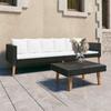 Day and Night - Day and Night 2-piece Garden Furniture Set and Black Synthetic Rattan Cushions