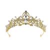 Bridal Crown Jewelry Retro Tiara Alloy Black Rhinestone Headband Birthday Accessories Halloween Crown Accessories