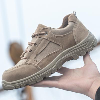 Labor Insurance Shoes Men's Smash-proof and Stab-proof Steel Baotou Work Shoes, Construction Site Safety Protective Shoes