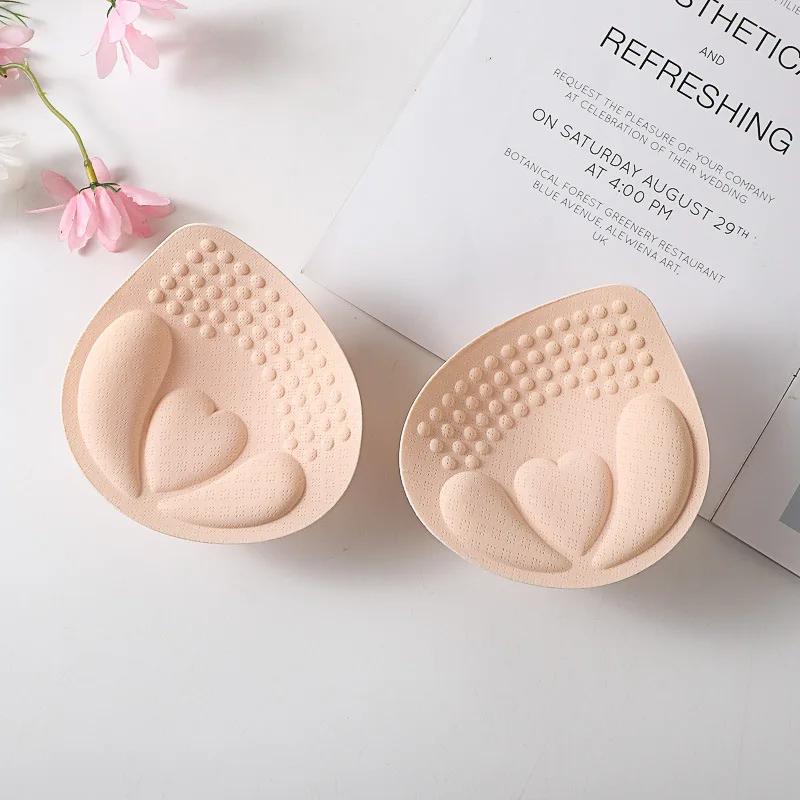 

1/2pairs Thick Sponge Push Up Bra Pad Set for Women Invisible Insert Swimsuit Bikini Breast Enhancers Chest Cup Pads Accessories one size