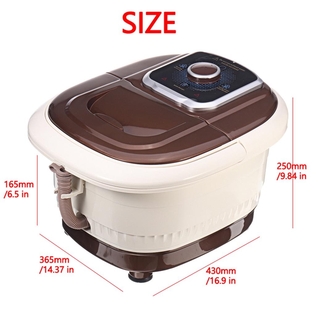 

480 Вт Бочка для ножной ванны Ножная ванна 110 В/220 В Полностью автоматический Электрический Массаж Таз для мытья ног Подогрев Постоянная температура Домашняя терапия для ног