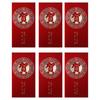 6PCS Chinese Style Luck Money Envelopes Red Pocket Money Pocket  Spring Festival
