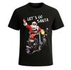 LET'S GO SANTA RIDE | Santa Novelty Party Gift Funny Christmas T-Shirt Tee Top