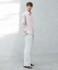 Jeilium Owens Linen Double-Pleated Elastic Trousers Ivory
