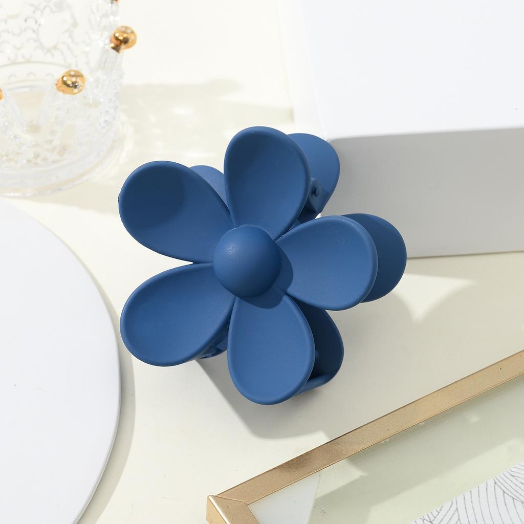 1 Stück blauer Damen-Haarclip Haaraccessoire modischer und einfacher Haarclip Haiklammer Hinterkopf Styling Haarclip