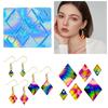 Light and Shadow Cartoo Resin Molds Rhombus Mold for Keychain Jewelry Making Elegant Earrings Crafting Supplies