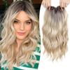 Cobertura 360° Topper para Cabello Ondulado Largo Peluca Realista para Mujer Topper Pieza de Cabello Rizado Cabello Adelgazado
