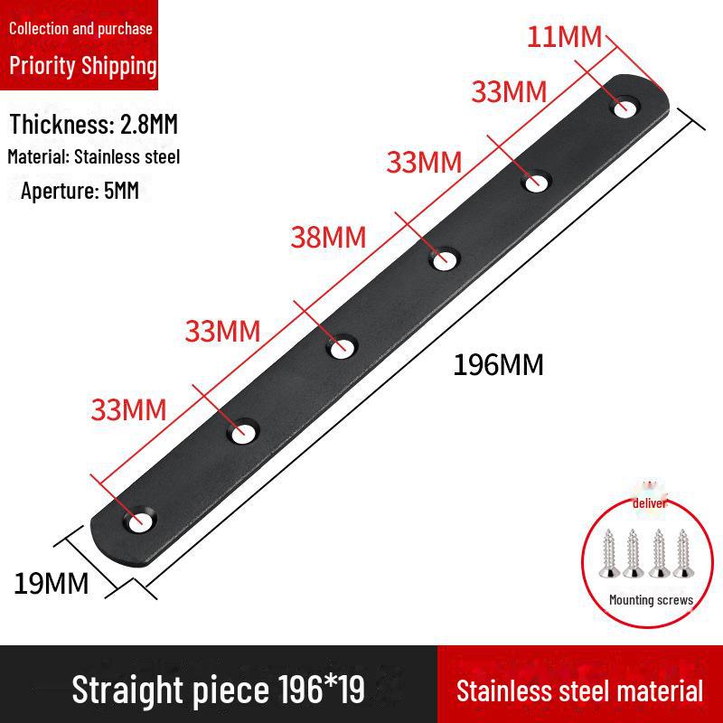 L-förmiger Regalträger aus Edelstahl, 90-Grad-Rechtwinkelverbinder