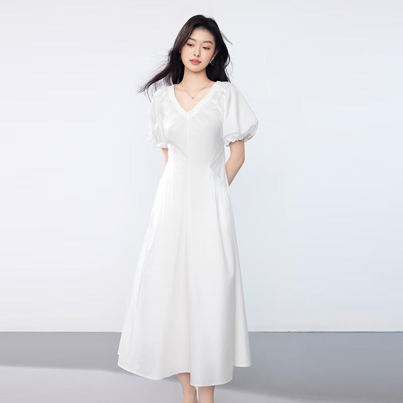 JOY SPEAKER Women's Summer V-Neck A-Line Maxi Dress