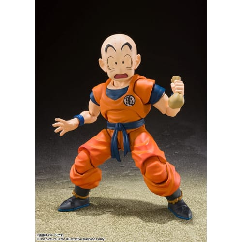 TAMASHII NATIONS .H.Figuarts Dragon Ball Z Krillin - Earth's Strongest Man - Approx. 115mm PVC & ABS Painted Movable Figure