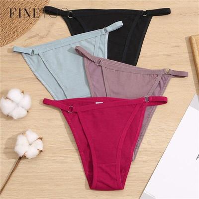 Slip din bumbac Chiloți Femei 3 buc/set Lenjerie intima sexy cu talie joasă M-2XL Chiloți din bumbac pentru femei Lenjerie moale pentru femei 2021
