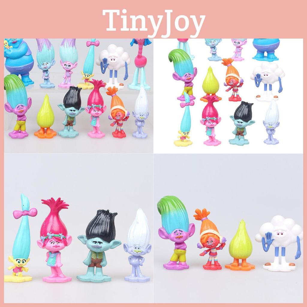 Colorful Troll Doll Figure Magic Hair Elf Collectible Model Cute Toy For Kids