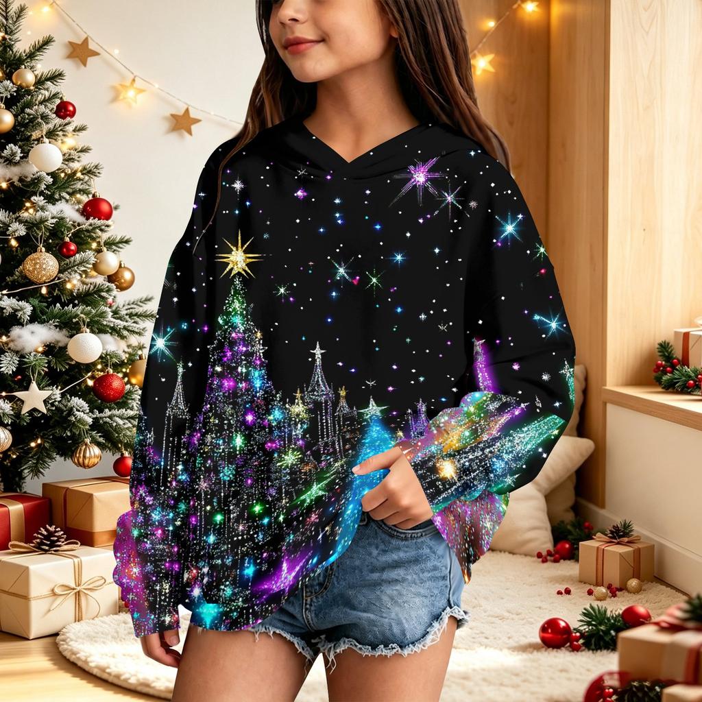 Children's Christmas printed sweater