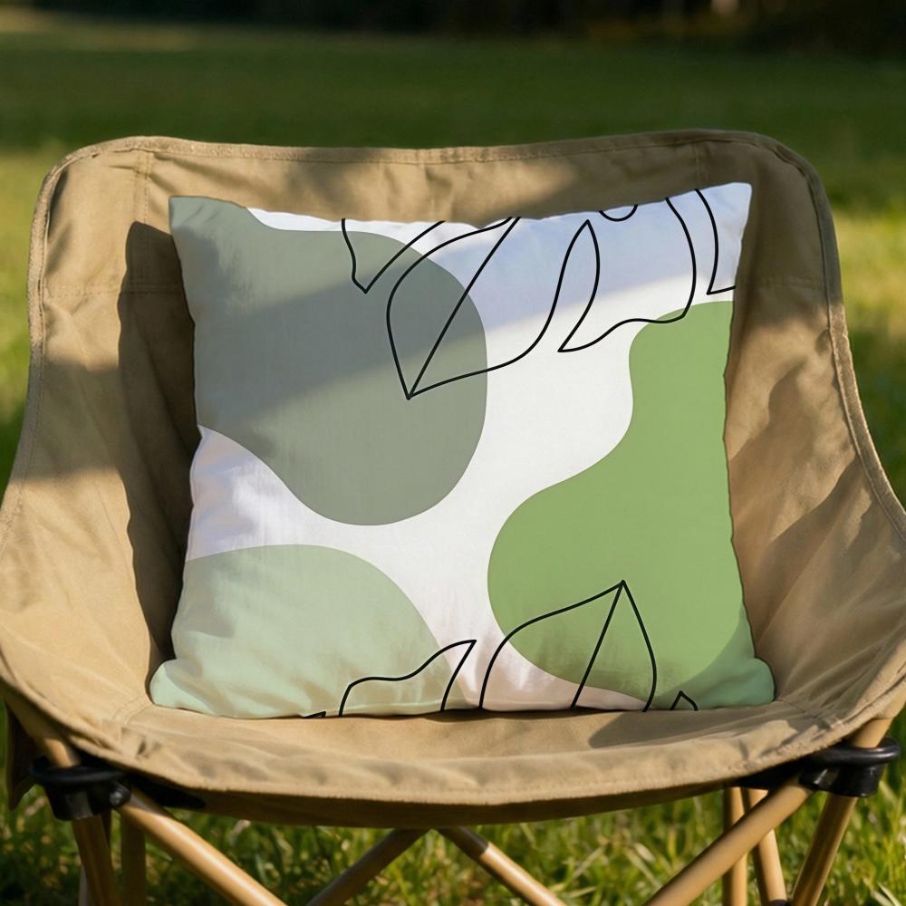 Lush Leaves Cushion Cover Soft Reversible  Durable Pillow Cover  MultiScene Use for Home  Car Daily Comfort