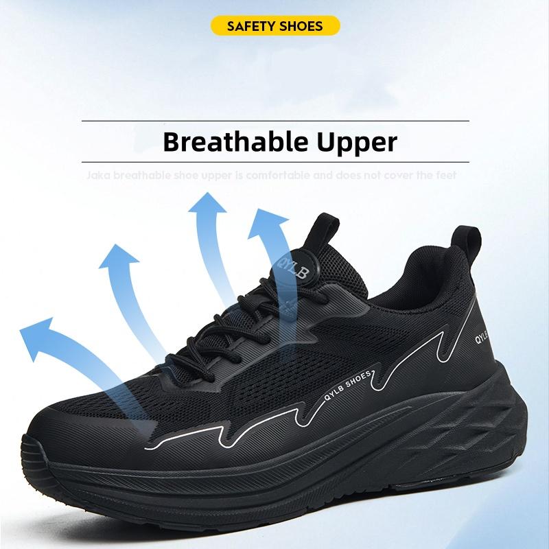 Lightweight Work Safety Shoes Men Women Anti-smash Anti-puncture Shoes Breathable Work Sneakers Security Protection Safety Boots