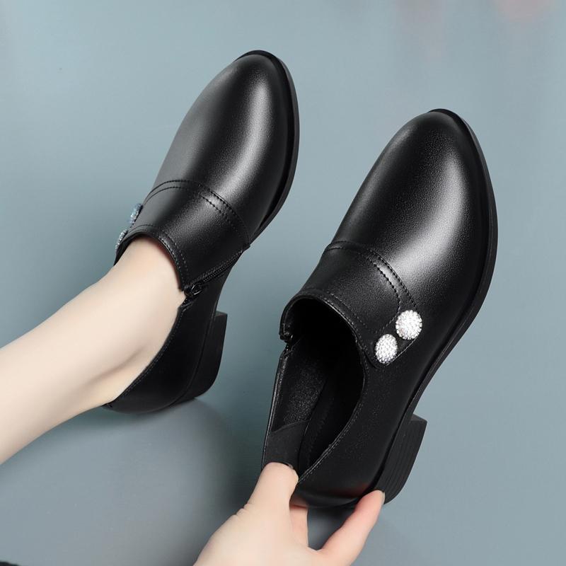 Fashion AIYUQI Women Dress Shoes 2025 New Autumn Business Formal Wear Large Size Women Mid Heel Shoes Non-slip Office Shoes Women