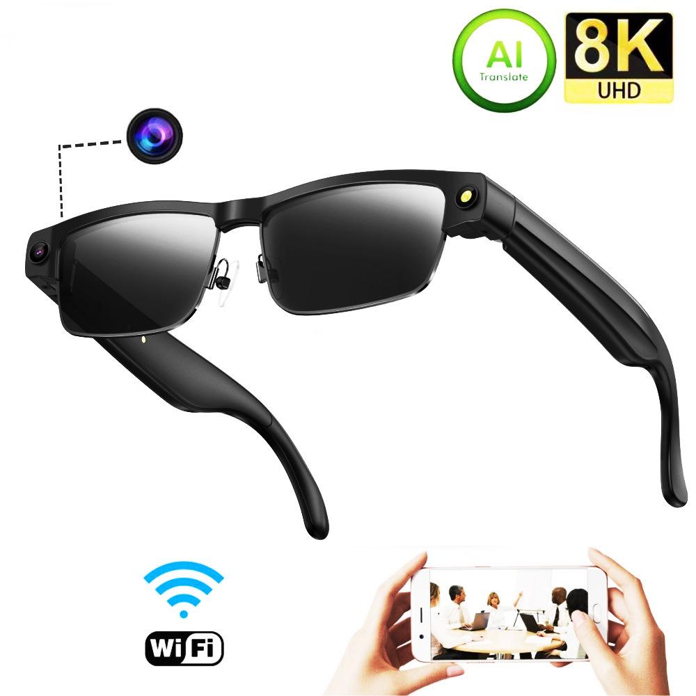 AI Translation Smart Glasses: 800W HD, Real-Time Translation, Photo Capture & Object Recognition