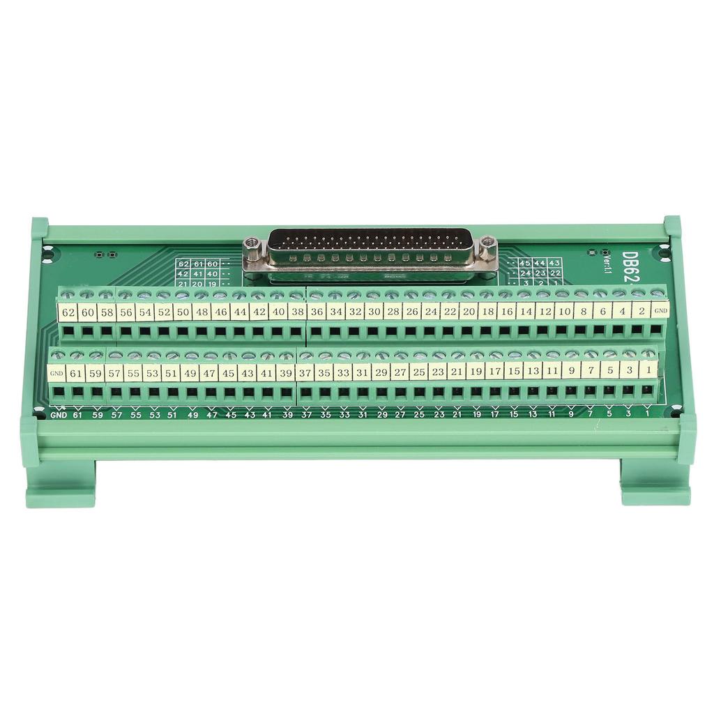 Bloc terminal Conector interfață mascul/femelă Adaptor cu 3 rânduri Modul placă de deconectare DC 60VDB62M7