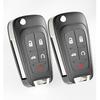 5 Buttons Flip Remote Fob Fits for Chevy Equinox Camaro 2010 2011 2012 2013 2014 2015 2016 2017 Chevrolet Cruze Malibu Impala Sonic GMC Terrain Buick