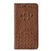 Crocodile Pattern Top Layer Cowhide Flip Wallet Phone Case for Xiaomi Poco C81X Poco X7 Civi 3 Shockproof Protective Cover