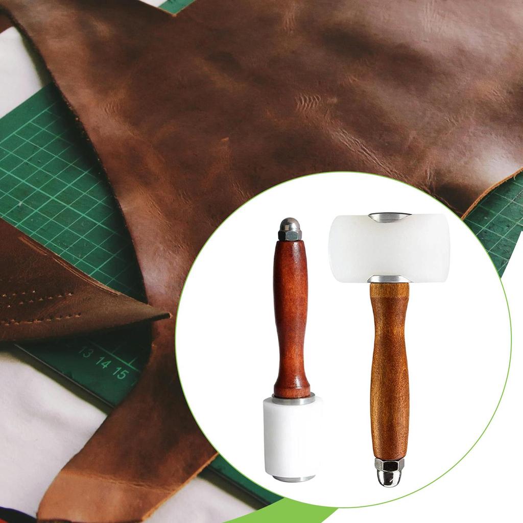 Leathercraft Hammer Durable Nylon Mallet Professional Leather Tool for Leatherworking and Craft Supplies