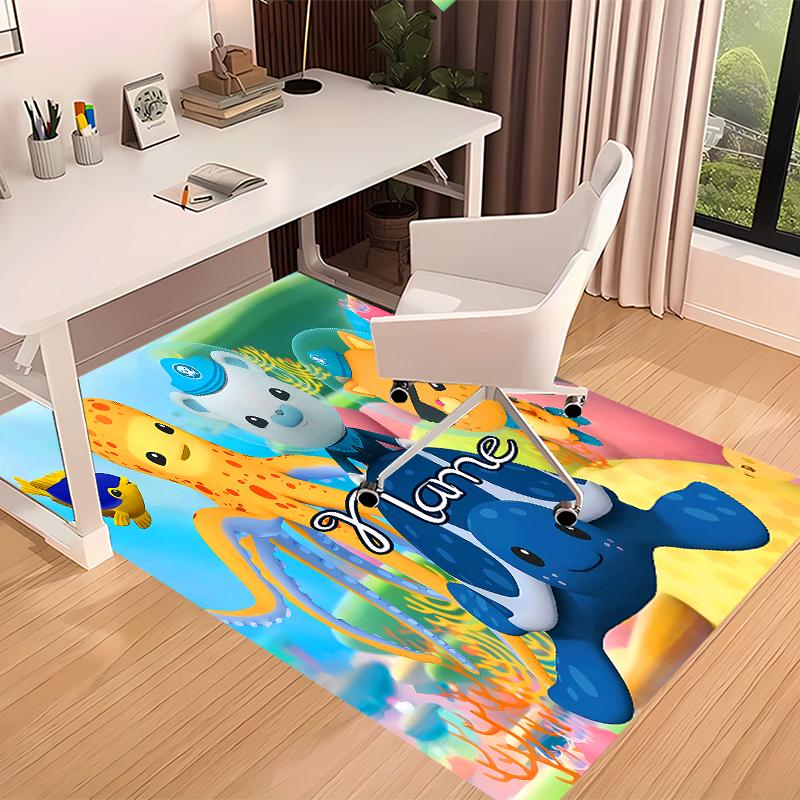 Custom Personalization Octonauts Print Area Rug - Soft, Washable Non-Slip Indoor Mat,Living Room,Home&Office Decorative Rug