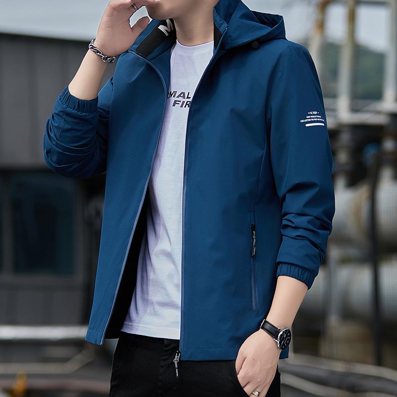 Men's Versatile Detachable Hooded Windbreaker - 2025 Spring/Autumn Collection