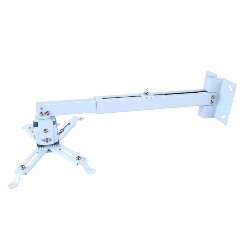 Adjustable Projector Mount Bracket 43-65cm, Projector Ceiling Mount Ceiling and Wall Support, Holds Up To 15kg, Black