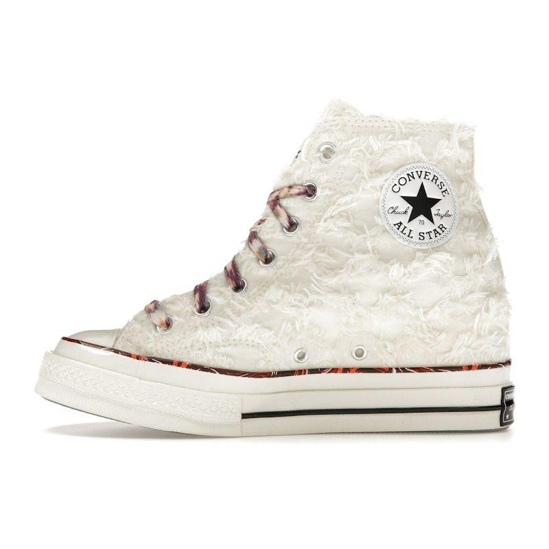 Converse Isabel Marant x Chuck 70 Vnitřní klínek Vysoké Vanilkově bílé Unisex tenisky Krémová Černá Červená A10222C