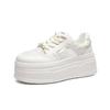 Mesh breathable little white shoes women's summer thin fashion sequins versatile casual sports thick-soled heightening board shoes