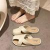 Slippers women wear low heels and one pedal soft bottom new summer bag head drag with skirt fairy cool slippers