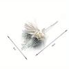 3Pcs Christmas Simulation Flower Bouquet Pine Needle Decorations DIY Handmade Materials Home Wedding Party Decorations